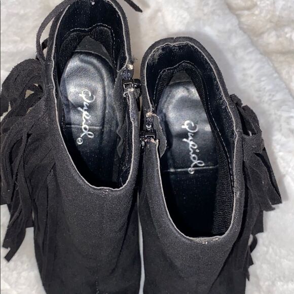 QUPID Stiletto suede booties - Picture 5 of 5